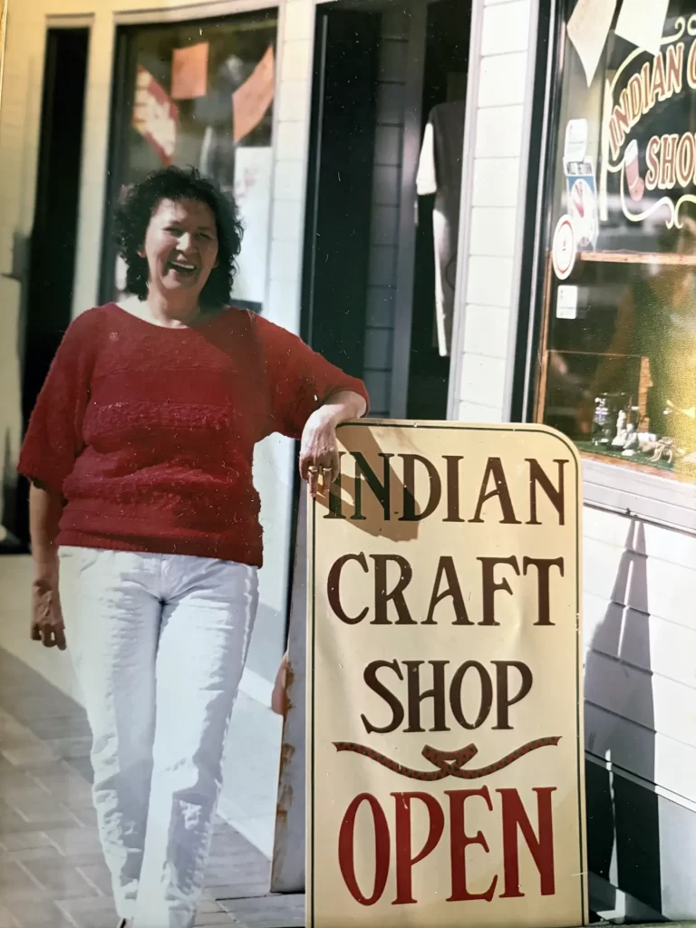 Lorraine Joe outside her store